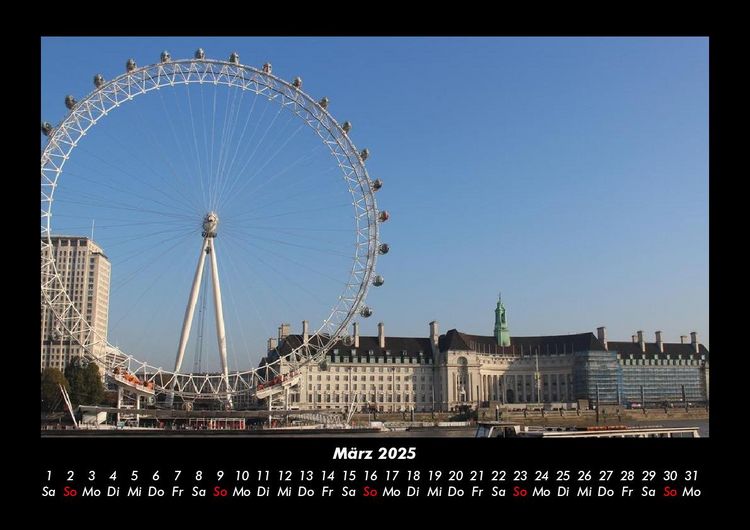 Produktbild: London 2025 Fotokalender DIN A3
