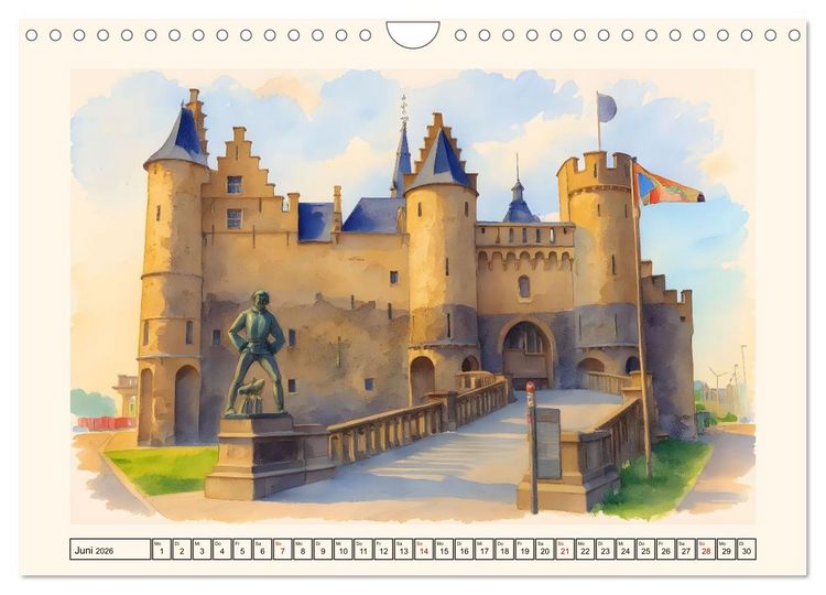 Produktbild: Belgien - absolut sehenswert (Wandkalender 2026 DIN A4 quer), CALVENDO Monatskalender