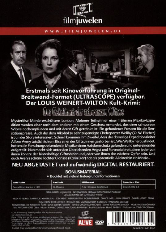 Produktbild: Das Geheimnis der schwarzen Witwe - Filmjuwelen