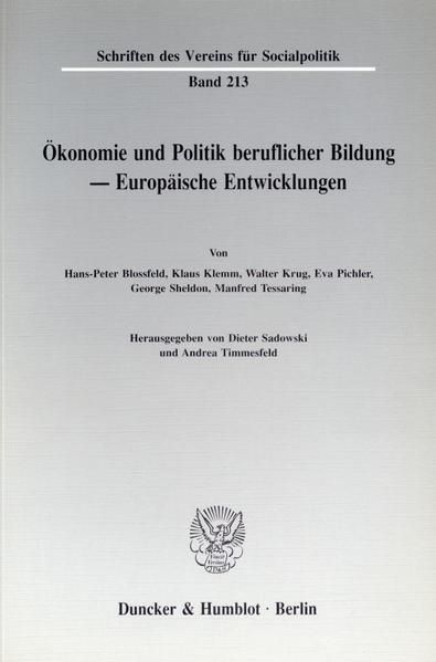 Produktbild: &Ouml;konomie und Politik beruflicher Bildung - Europ&auml;ische Entwicklungen.