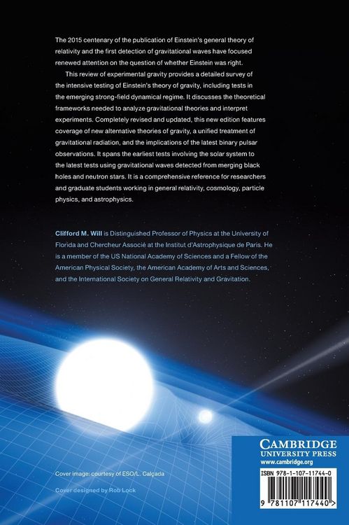 Produktbild: Theory and Experiment in Gravitational Physics