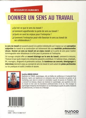Produktbild: Donner un sens au travail : pratiques et outils pour l'entreprise