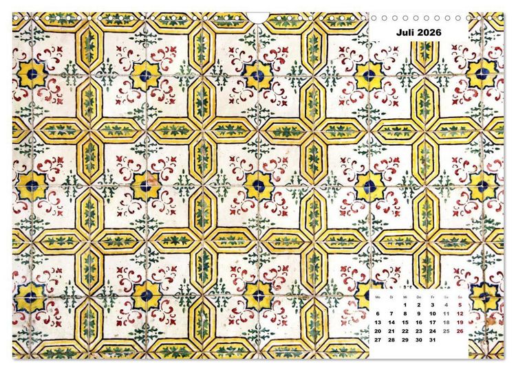 Produktbild: Lissabons Azulejos (Wandkalender 2026 DIN A3 quer), CALVENDO Monatskalender