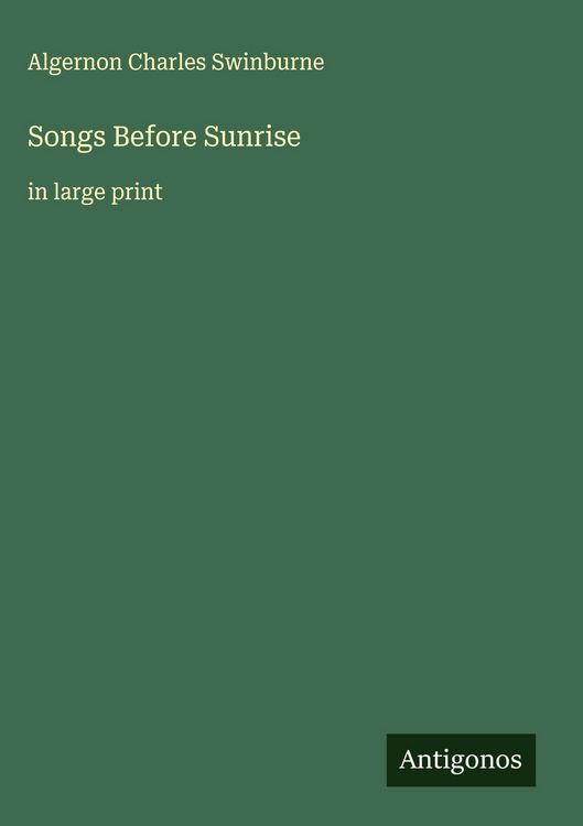 Produktbild: Songs Before Sunrise
