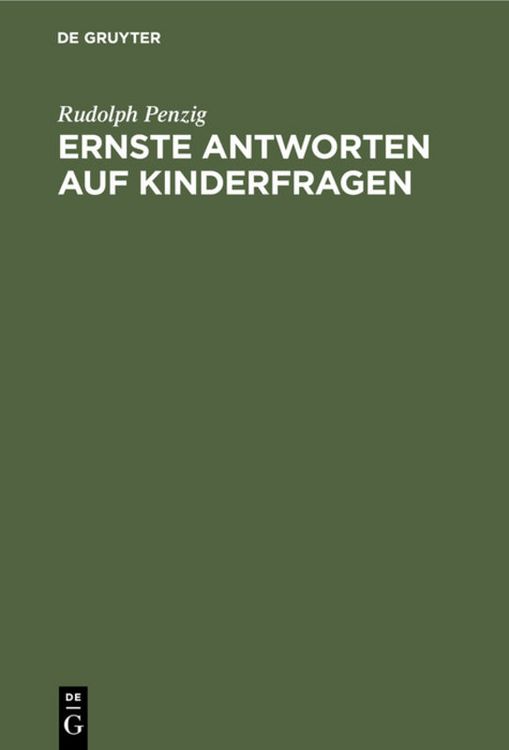 Produktbild: Ernste Antworten auf Kinderfragen