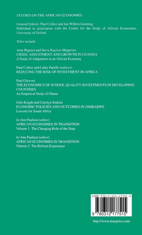 Produktbild: African Economies in Transition