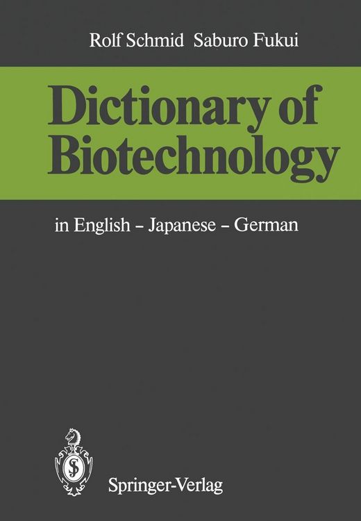 Produktbild: Dictionary of Biotechnology