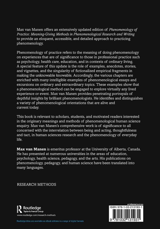 Produktbild: Phenomenology of Practice