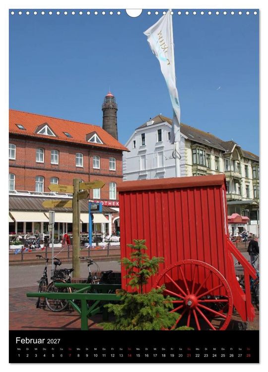 Produktbild: Borkum (Wandkalender 2027 DIN A3 hoch), CALVENDO Monatskalender