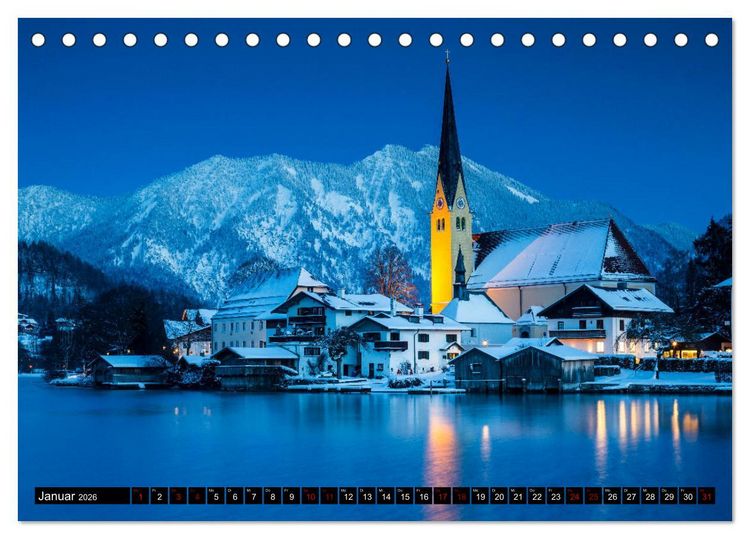 Produktbild: Berge. Alpenseen (Tischkalender 2026 DIN A5 quer), CALVENDO Monatskalender