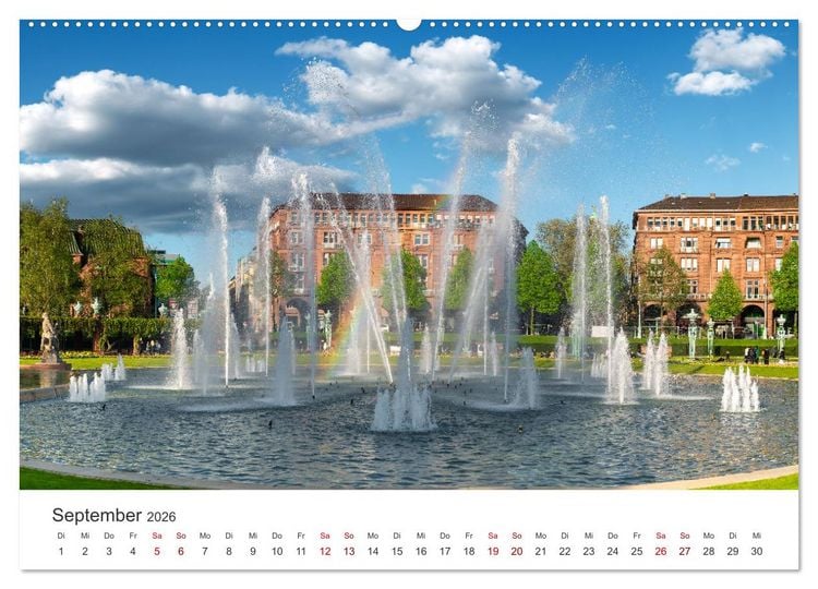 Produktbild: Der Mannheimer Wasserturm (Wandkalender 2026 DIN A2 quer), CALVENDO Monatskalender