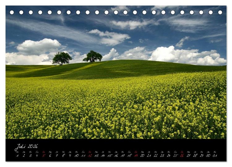 Produktbild: Licht der Toscana (Tischkalender 2026 DIN A5 quer), CALVENDO Monatskalender