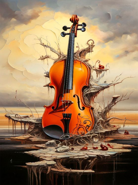 Produktbild: CALVENDO Puzzle Die Geige | 2000 Teile Lege-Gr&ouml;&szlig;e 90x67cm Foto-Puzzle f&uuml;r gl&uuml;ckliche Stunden