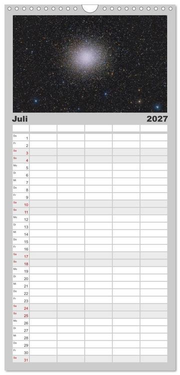Produktbild: Familienplaner 2027 - Deepsky XVII mit 5 Spalten (Wandkalender, 21 x 45 cm) CALVENDO