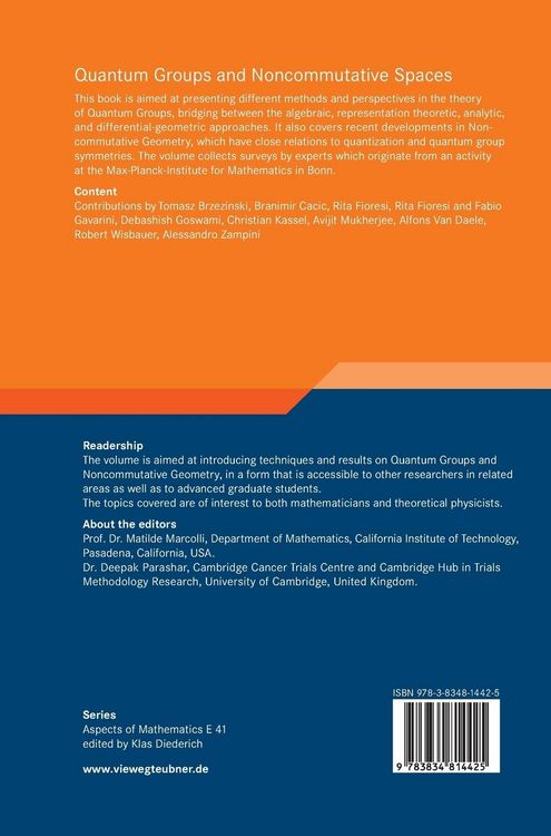 Produktbild: Quantum Groups and Noncommutative Spaces
