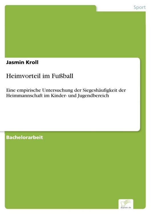 Produktbild: Heimvorteil im Fu&szlig;ball