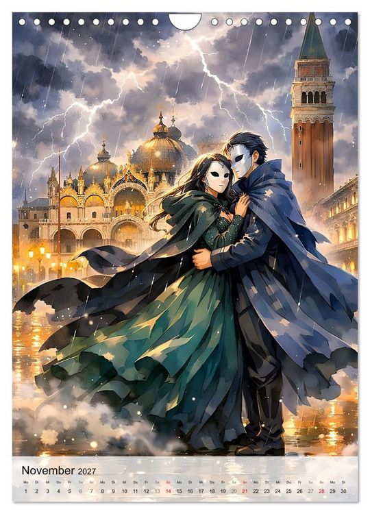 Produktbild: Venezianische Tr&auml;ume (Wandkalender 2027 DIN A4 hoch), CALVENDO Monatskalender