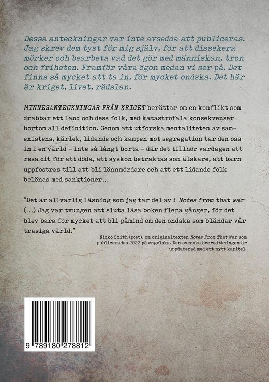 Produktbild: Minnesanteckningar fr&aring;n kriget