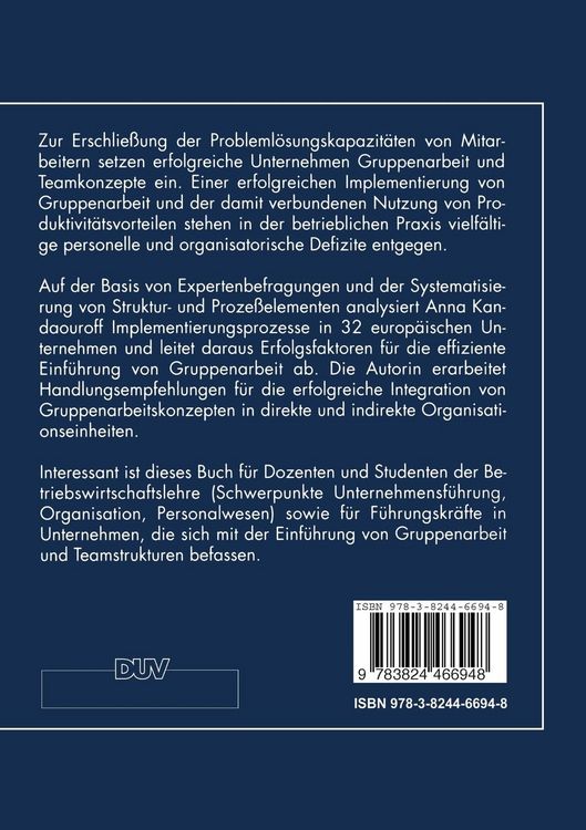 Produktbild: Erfolgreiche Implementierung von Gruppenarbeit