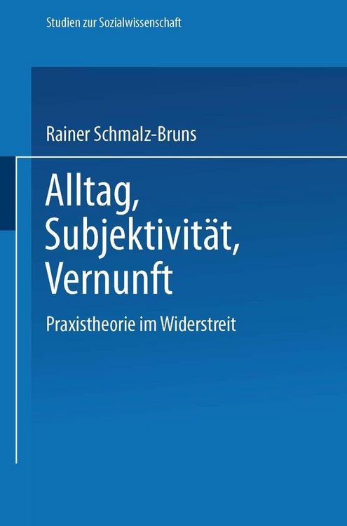 Produktbild: Alltag - Subjektivit&auml;t - Vernunft