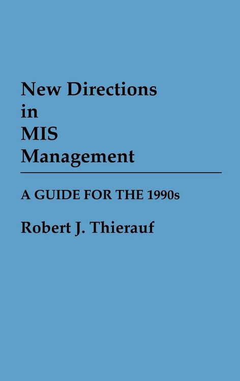 Produktbild: New Directions in MIS Management