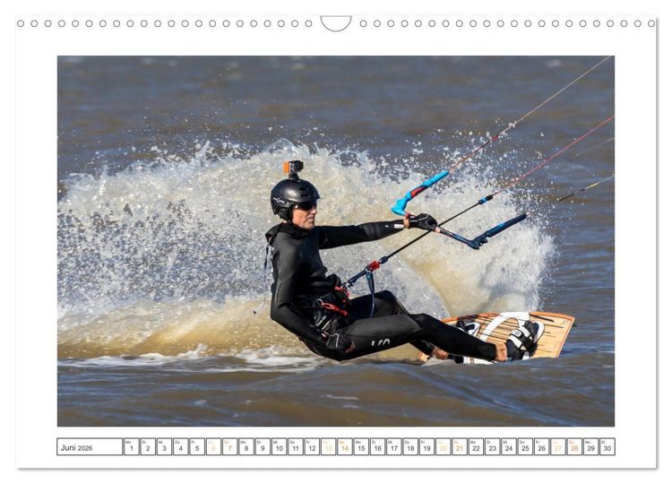 Produktbild: Wassersport - Spa&szlig; am Meer bei Wind und Wellen (Wandkalender 2026 DIN A3 quer), CALVENDO Monatskalender