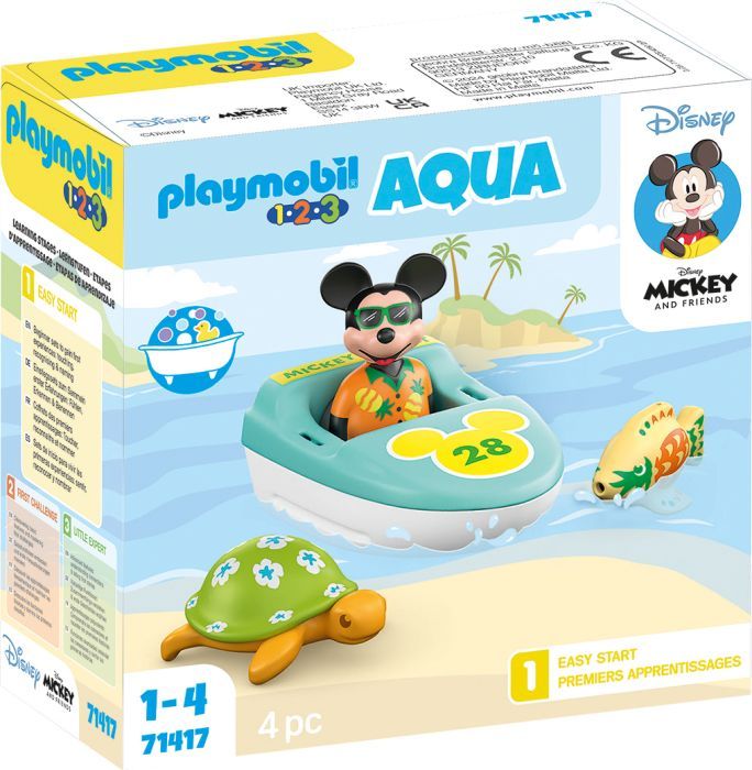 Produktbild: PLAYMOBIL 71417 1.2.3 & Disney: Mickys Bootstour