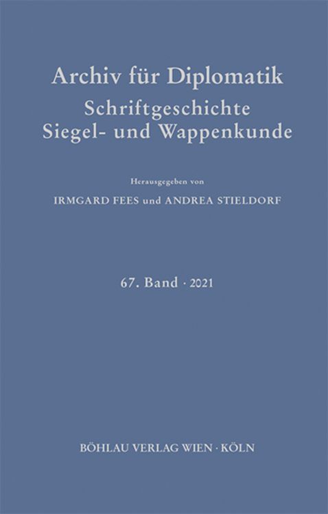 Produktbild: Archiv f&uuml;r Diplomatik, Schriftgeschichte, Siegel- und Wappenkunde