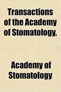 Produktbild: Transactions of the Academy of Stomatology, ...