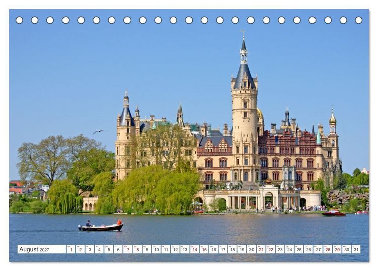 Produktbild: Burgen und Schl&ouml;sser - Zeugnisse vergangener Zeiten (Tischkalender 2027 DIN A5 quer), CALVENDO Monatskalender