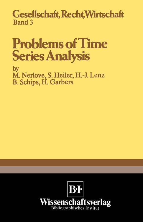 Produktbild: Problems of Time Series Analysis