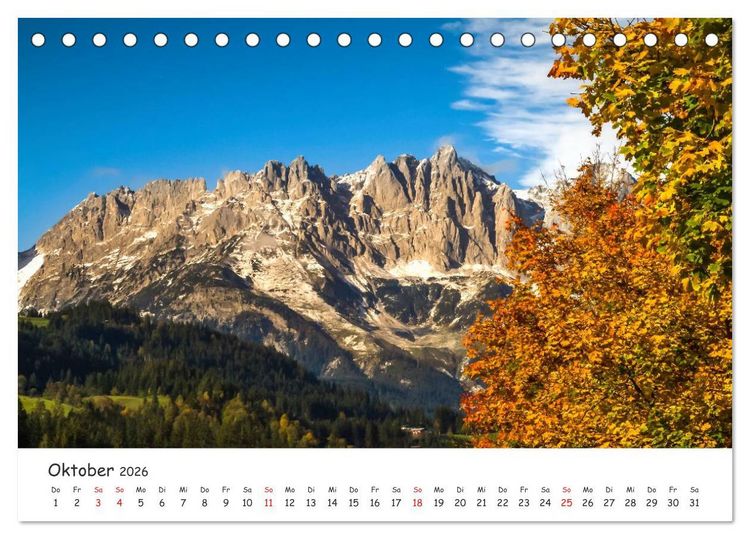 Produktbild: Kitzb&uuml;hel. Die Stadt im Herz der Alpen (Tischkalender 2026 DIN A5 quer), CALVENDO Monatskalender