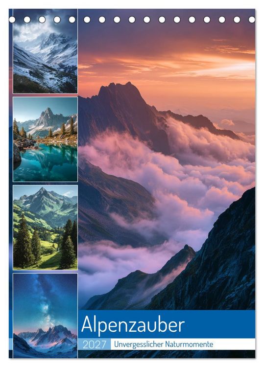 Produktbild: Alpenzauber (Tischkalender 2027 DIN A5 hoch), CALVENDO Monatskalender