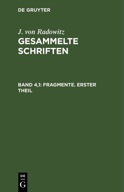Produktbild: Fragmente, Teil 1