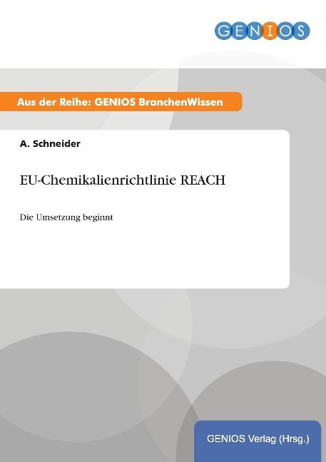 Produktbild: EU-Chemikalienrichtlinie REACH