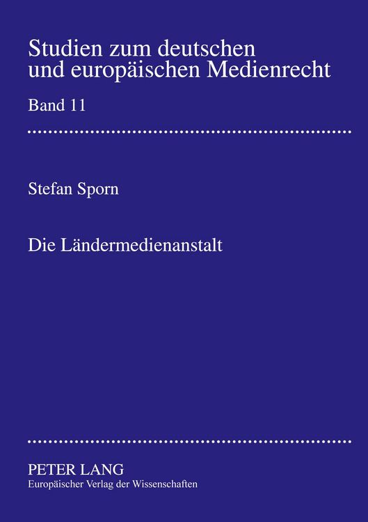 Produktbild: Die L&auml;ndermedienanstalt