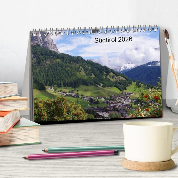 Produktbild: S&uuml;dtirol 2026 (Tischkalender 2026 DIN A5 quer), CALVENDO Monatskalender