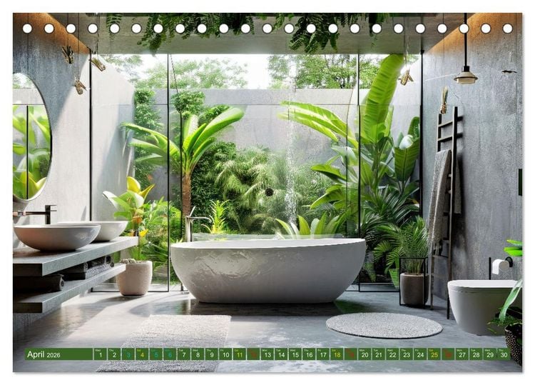 Produktbild: Nature Feeling - Urban Jungle (Desk Calendar 2026 DIN A5 landscape), CALVENDO 12 Month DeskCalendar