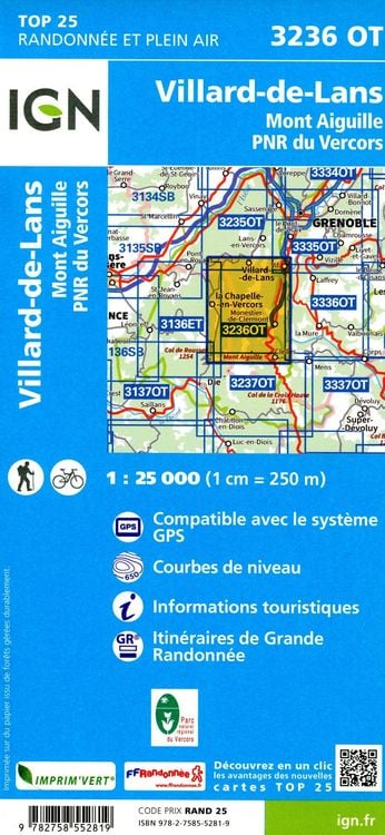 Produktbild: Villard de Lans 1:25 000