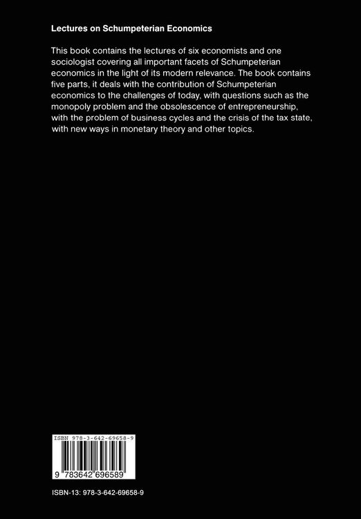 Produktbild: Lectures on Schumpeterian Economics