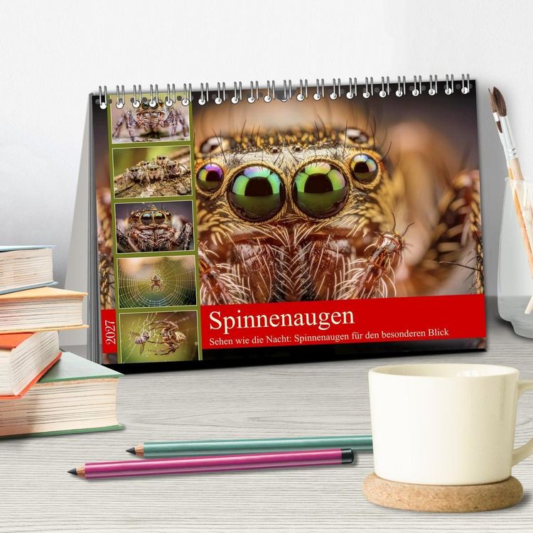 Produktbild: Spinnenaugen (Tischkalender 2027 DIN A5 quer), CALVENDO Monatskalender