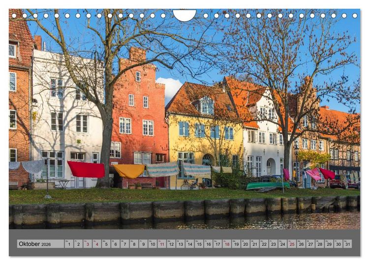 Produktbild: Ansichten der L&uuml;becker Altstadtinsel (Wandkalender 2026 DIN A4 quer), CALVENDO Monatskalender