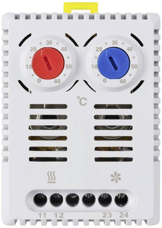 Produktbild: TRU COMPONENTS Schaltschrankheizungs-Thermostat TC-NT71-F01 NCNO 1 &Ouml;ffner, 1 Schlie&szlig;er (L x B x H) 72 x 52 x 50 mm 1 St.