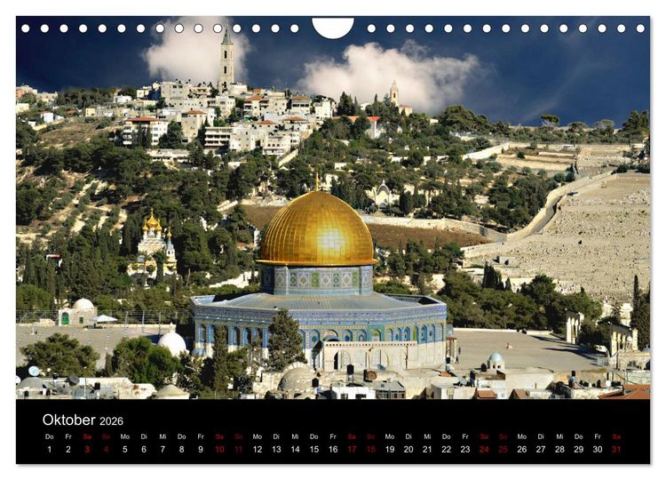 Produktbild: Jerusalem, Bilder die einen bewegen (Wandkalender 2026 DIN A4 quer), CALVENDO Monatskalender