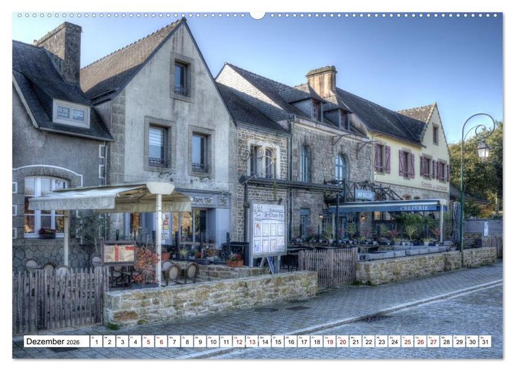 Produktbild: Locronan, ein Highlight in der Bretagne (hochwertiger Premium Wandkalender 2026 DIN A2 quer), Kunstdruck in Hochglanz