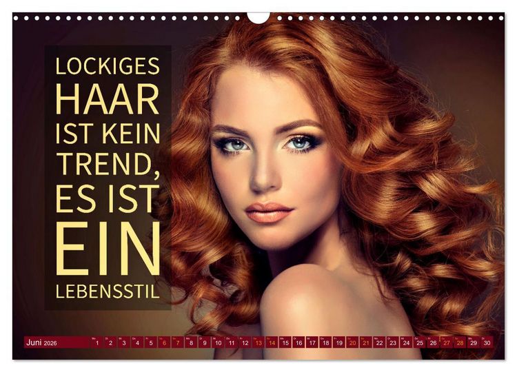 Produktbild: Coiffeur - Wellness f&uuml;r die Haare - mit Spr&uuml;chen (Wandkalender 2026 DIN A3 quer), CALVENDO Monatskalender