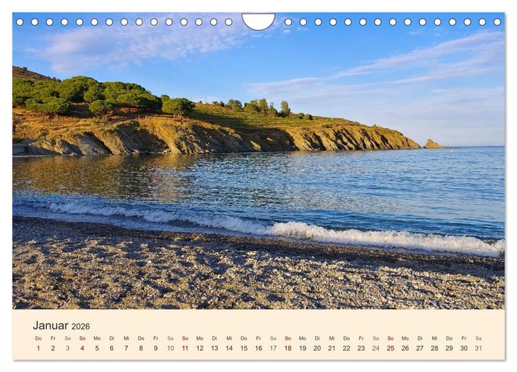 Produktbild: Cote Vermeille - Wo die Pyren&auml;en das Meer k&uuml;ssen (Wandkalender 2026 DIN A4 quer), CALVENDO Monatskalender