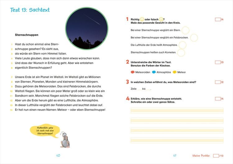 Produktbild: Fit f&uuml;r Lesetests 2. Klasse. Mein Testheft
