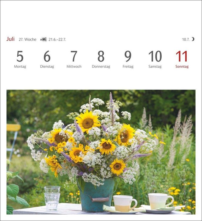 Produktbild: Blumenpracht Postkartenkalender 2027 - Wochenkalender mit 53 Postkarten