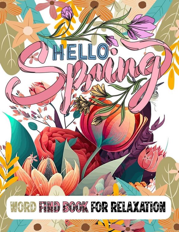 Produktbild: Hello Spring Word Find Book for Relaxation